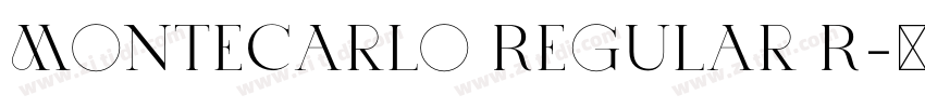 MonteCarlo Regular R字体转换 MonteCarlo Regular R字体转换